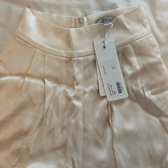 NWT - SHONA JOY - LA LUNE TUXEDO TROUSER - CREAM - Picture 4 of 12